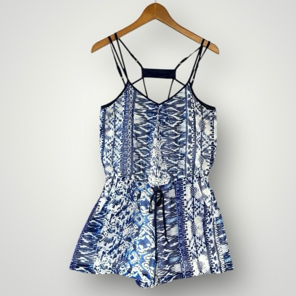 🎉5 for $45🎉 Adelyn rae romper jumpsuit women size XS blue